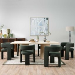 Koda Dining Chair, Green Fabric - Barker & Stonehouse - thumbnail 2