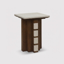 Laroque Side Table, Neutral Marble - Barker & Stonehouse - thumbnail 1
