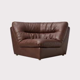 Timothy Oulton Lush Sectional Corner Modular Sofa, Brown Leather - Barker & Stonehouse - thumbnail 1