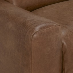 Timothy Oulton Pudgie Recliner Sofa 3 Seater, Brown Leather - Barker & Stonehouse - thumbnail 6