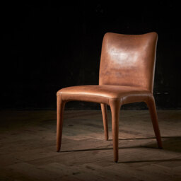 Timothy Oulton Fibi Dining Chair, Brown Leather - Barker & Stonehouse - thumbnail 2