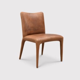 Timothy Oulton Fibi Dining Chair, Brown Leather - Barker & Stonehouse