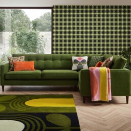 Orla Kiely Ebben Lhf Corner Sofa, Green Fabric - Barker & Stonehouse - thumbnail 2