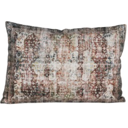 Vintage Pattern Cushion, Square, Brown Fabric - Barker & Stonehouse - thumbnail 3