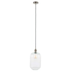 Tall Glass Pendant Light, White - Barker & Stonehouse - thumbnail 3