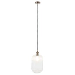 Tall Glass Pendant Light, White - Barker & Stonehouse - thumbnail 4