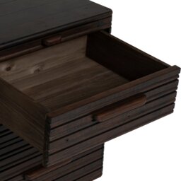 Tova 3 Drawer Wide Bedside Table, Wood - Barker & Stonehouse - thumbnail 4