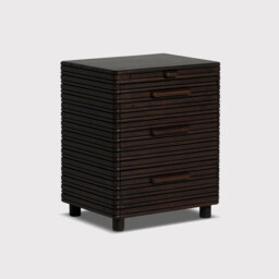 Tova 3 Drawer Wide Bedside Table, Wood - Barker & Stonehouse - thumbnail 1