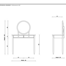 Ercol Teramo Dressing Table, Neutral Oak - Barker & Stonehouse - thumbnail 6