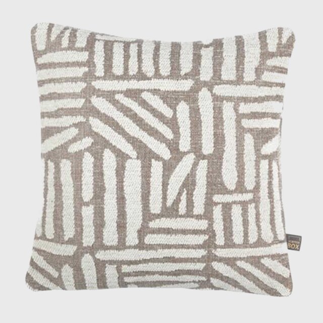 Natural Lines Boucle Cushion, Square, Neutral - Barker & Stonehouse