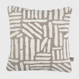 Natural Lines Boucle Cushion, Square, Neutral - Barker & Stonehouse