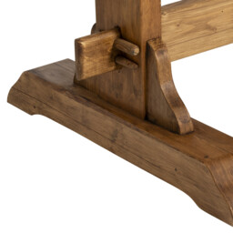 Covington Dining Table 240x100 Polished Timber Wood - W240cm - Barker & Stonehouse - thumbnail 6