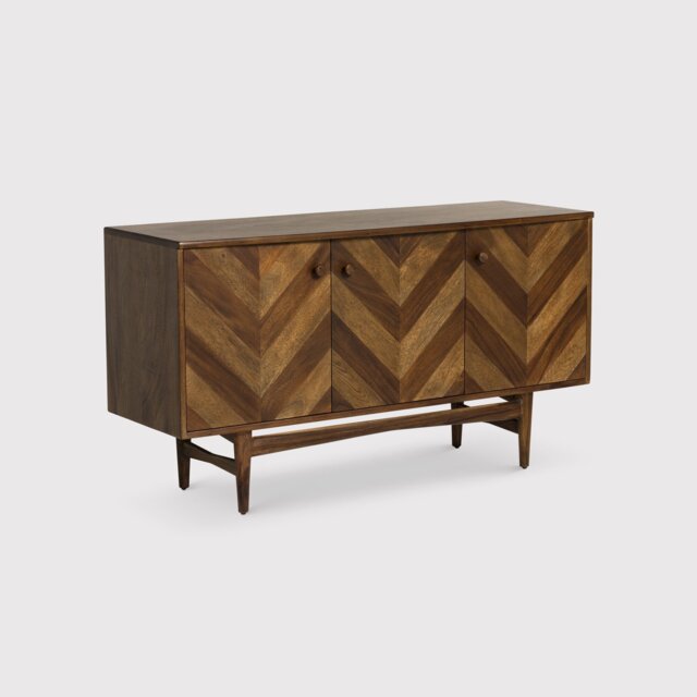 Lockley 3 Door Sideboard, Saman Wood - Barker & Stonehouse - image 1