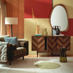 Lockley 3 Door Sideboard, Saman Wood - Barker & Stonehouse - thumbnail 2
