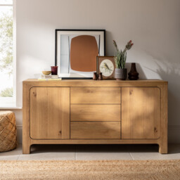 Wade Wide Sideboard, Neutral Wood - Barker & Stonehouse - thumbnail 2