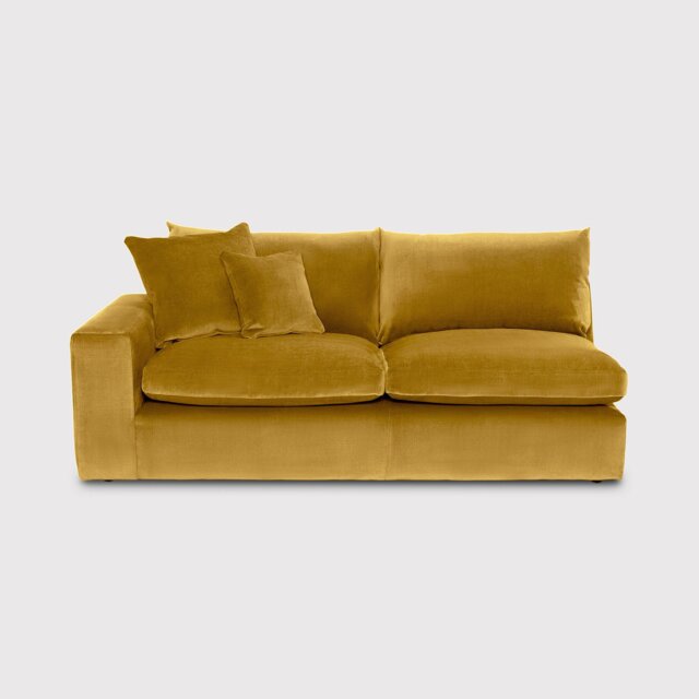 Alaska 2 Seater with 1 Arm Left Modular Sofa, Orange Fabric - Barker & Stonehouse