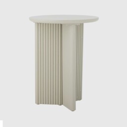 White Round Side Table, Round Wood - Barker & Stonehouse - thumbnail 2