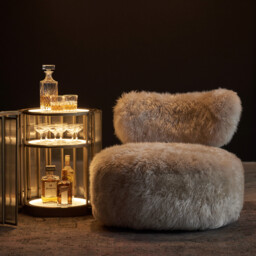 Timothy Oulton Trio Swivel Armchair, Neutral Leather - Barker & Stonehouse - thumbnail 2
