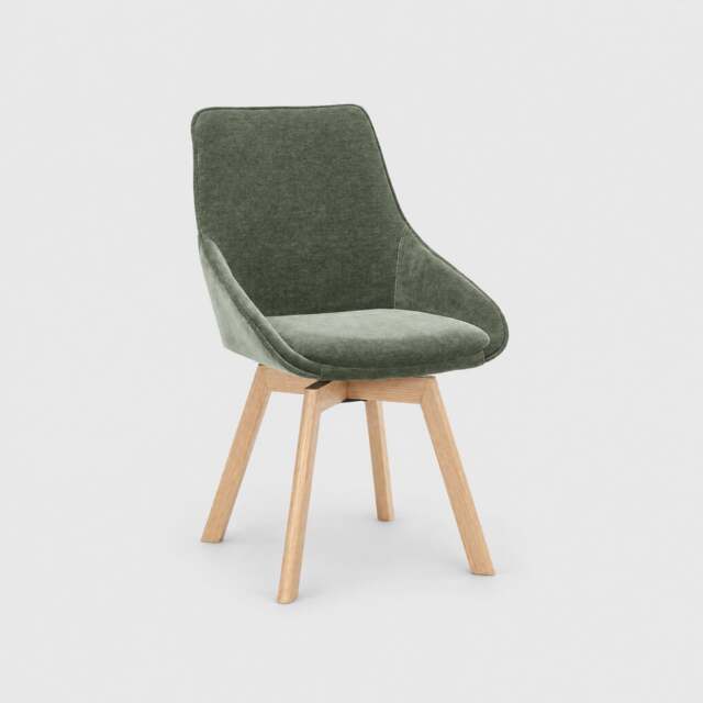 Beckton Dining Chair With 360 Swivel Fabric - Barker & Stonehouse - image 1