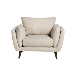 Malmo Armchair, White Fabric - Barker & Stonehouse - thumbnail 3