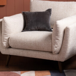 Malmo Armchair, White Fabric - Barker & Stonehouse - thumbnail 6