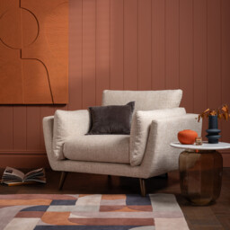 Malmo Armchair, White Fabric - Barker & Stonehouse - thumbnail 2