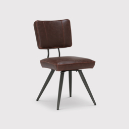 Sawyer Swivel Dining Chair, Brown - Barker & Stonehouse - thumbnail 2