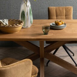 Bergen Dining Table 240x100x77cm, Neutral Wood - 240cm - Barker & Stonehouse - thumbnail 2