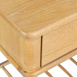 Valla 1 Drawer Bedside Table Oak - Barker & Stonehouse - thumbnail 4