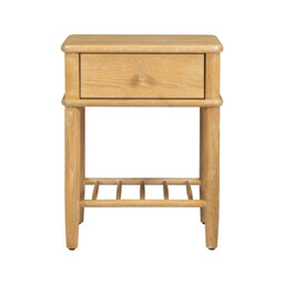 Valla 1 Drawer Bedside Table Oak - Barker & Stonehouse - thumbnail 2