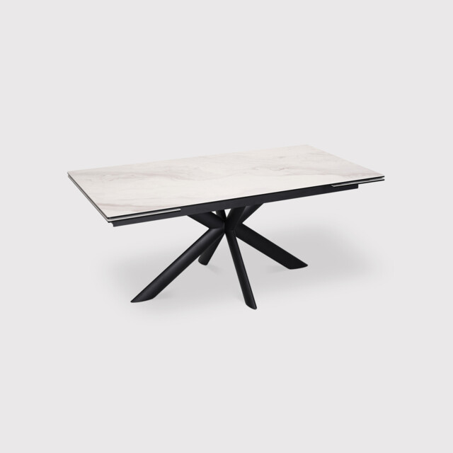 Obrix Extension Table 180/260X90X76Cm, White Ceramic - Barker & Stonehouse - image 1