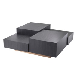Eichholtz Nerone Coffee Table Charcoal Grey Oak Veneer, Black Wood - Barker & Stonehouse - thumbnail 4