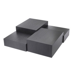 Eichholtz Nerone Coffee Table Charcoal Grey Oak Veneer, Black Wood - Barker & Stonehouse - thumbnail 3