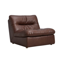 Timothy Oulton Lush Sectional 1 Seater Modular Sofa, Brown Leather - Barker & Stonehouse - thumbnail 5