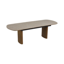 Sumida Extension Dining Table 199/239X90X76, Brown Ceramic - Barker & Stonehouse - thumbnail 6