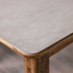 Burlington 160-210cm Faux Stone Dining Table, Grey Wood - Barker & Stonehouse - thumbnail 6