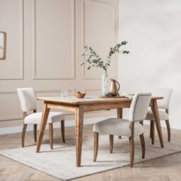 Burlington 160-210cm Faux Stone Dining Table, Grey Wood - Barker & Stonehouse - thumbnail 2