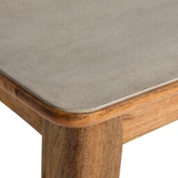 Burlington 160-210cm Faux Stone Dining Table, Grey Wood - Barker & Stonehouse - thumbnail 4