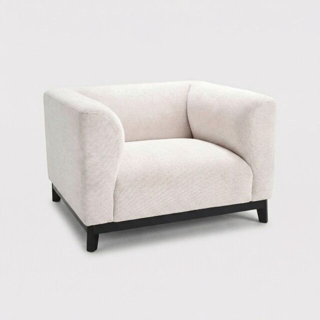 Eichholtz Corso Armchair, White Fabric - Barker & Stonehouse - image 1