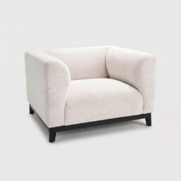 Eichholtz Corso Armchair, White Fabric - Barker & Stonehouse - thumbnail 1