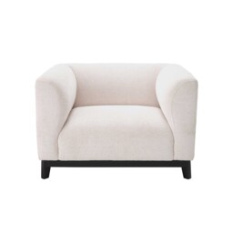 Eichholtz Corso Armchair, White Fabric - Barker & Stonehouse - thumbnail 3