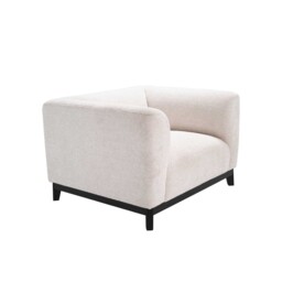 Eichholtz Corso Armchair, White Fabric - Barker & Stonehouse - thumbnail 6