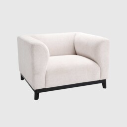 Eichholtz Corso Armchair, White Fabric - Barker & Stonehouse - thumbnail 4