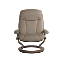 Stressless Consul Large Recliner Chair & Stool, Brown Leather - Barker & Stonehouse - thumbnail 2