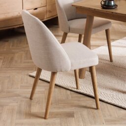 Rogan Dining Chair, Neutral Boucle - Barker & Stonehouse - thumbnail 3
