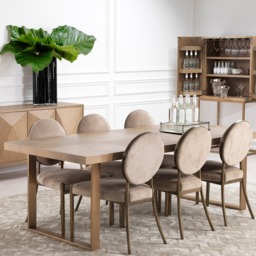 Eichholtz Scribe Dining Chair Dark Brass Greige Velvet, Neutral - Barker & Stonehouse - thumbnail 3