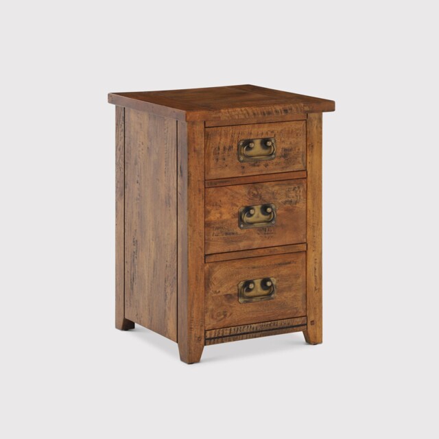 New Frontier 3 Drawer Bedside Table, Mango Wood - Barker & Stonehouse - image 1