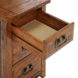 New Frontier 3 Drawer Bedside Table, Mango Wood - Barker & Stonehouse - thumbnail 4