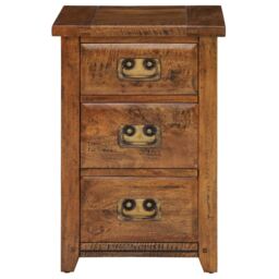 New Frontier 3 Drawer Bedside Table, Mango Wood - Barker & Stonehouse - thumbnail 2