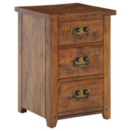 New Frontier 3 Drawer Bedside Table, Mango Wood - Barker & Stonehouse - thumbnail 5